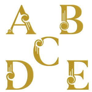 Egyptian Alphabet Gold Design Pack
