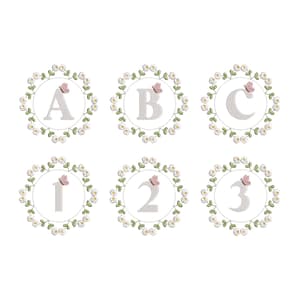 Monogram Flower Frame (Quick Stich) Design Pack