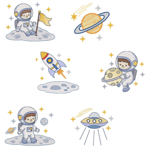 Astronaut Matrix Pack (Quick Stitch) Design Pack