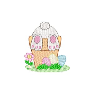 Cute Bunny (Quick Stitch) Embroidery Design