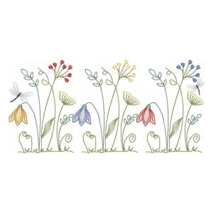 Delicate Floral Embroidery Design
