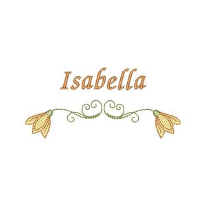 Delicate Floral Embroidery Design