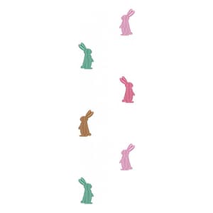 Bunnies Side Silhouette Guadanapo Embroidery Design