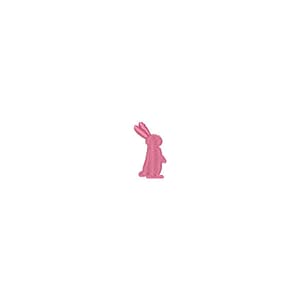 Bunny silhouette Embroidery Design