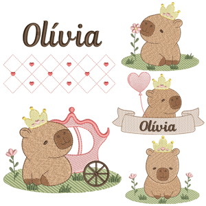 Capybara Princess (Quick Stich) Design Pack