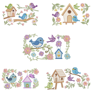 Birds and Flowers Design Pack