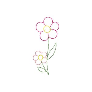 Flor Contorno Delicada