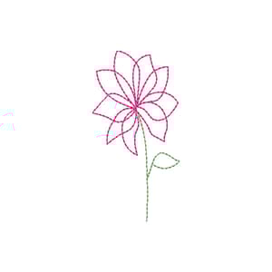 Flor Contorno Delicada