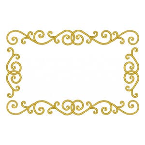 Arabesco moldura retangular