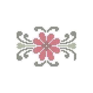 Matriz de bordado Flores (Ponto Cruz)