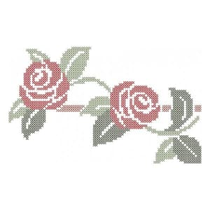 Matriz de bordado Rosas (Ponto Cruz)
