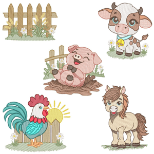 Farm Animals (Quick Stitch) Design Pack