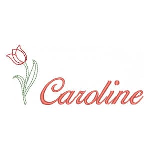 Matriz de bordado Tulipa_nome