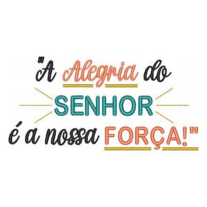 Matriz de bordado Frase religiosa