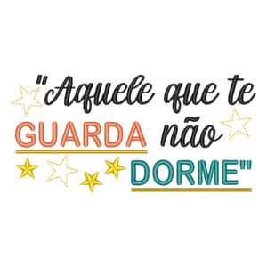 Matriz de bordado Frase religiosa