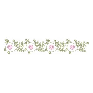 Barrado Decorativo com Rosas e Ramos