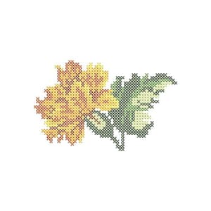 Matriz de bordado Flor (Ponto Cruz)