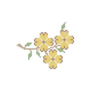 Matriz de bordado Flor (Ponto Cruz)