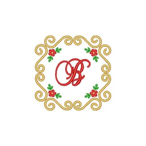 Moldura flores inicial