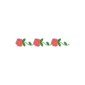 Barrinha barrado Galho buque de rosas