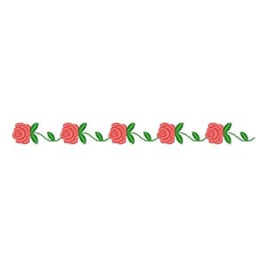 Barrinha barrado Galho buque de rosas