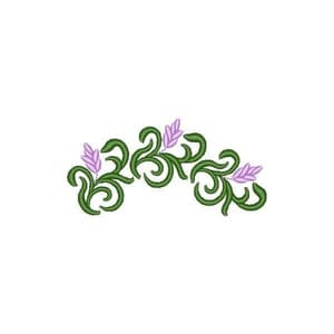 Matriz de bordado Arabesco Ramos de Lavanda