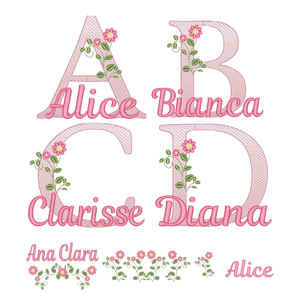 Floral Alphabet Design Pack