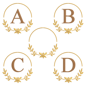 Floral Frame Alphabet Design Pack