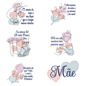 Pacote de Matrizes Amor de Mãe (Pontos Leves)