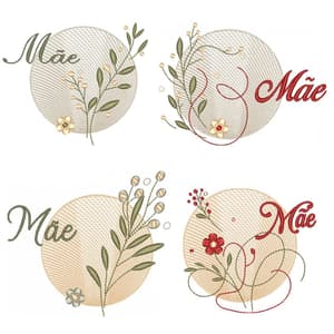 Pacote de Matrizes Florais Dia das Mães (Pontos Leves)
