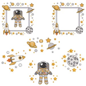 Pacote de Matrizes Astronauta (Pontos Leves)