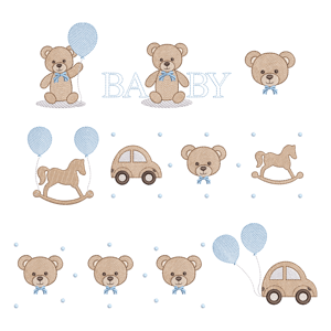 Baby Bear (Quick Stitch) Design Pack