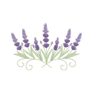 Matriz de bordado Lavanda arabesco