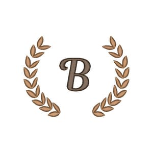 Matriz de bordado Moldura de Ramos