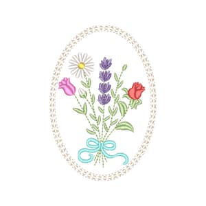Matriz de bordado Buquet