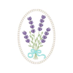 Matriz de bordado Lavanda