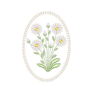 Matriz de bordado Margarida
