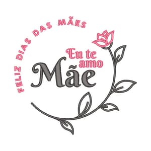 Matriz de bordado Frase para Dia das Mães