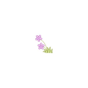 Matriz de bordado Ramo Floral Delicado (Pontos Leves)