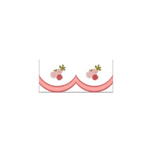 Matriz de bordado Barrinha com Flores
