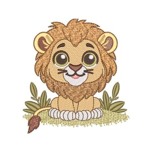 Matriz de bordado Leão (Pontos Leves)