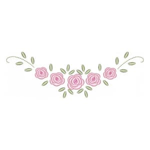 Matriz de bordado Arranjo com Rosas