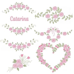 Pacote de Matrizes Rosas Delicadas