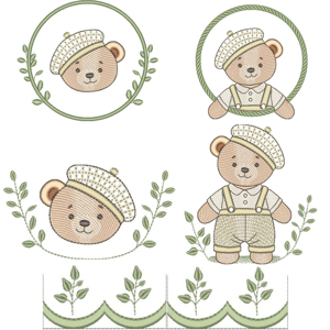 Bear With Beret Design Pack (Quick Stich)