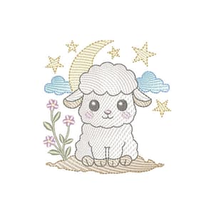 Ovelhinha fofa e a Lua ( Pontos Leves)