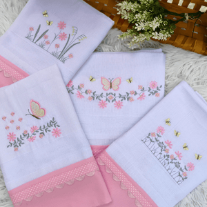  Floral com Borboletas