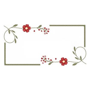 Matriz de bordado Florais e Molduras