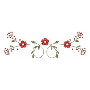 Matriz de bordado Florais e Molduras