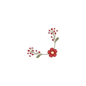 Matriz de bordado Florais e Molduras