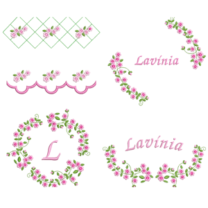 Pacote de Matrizes Mini Florais